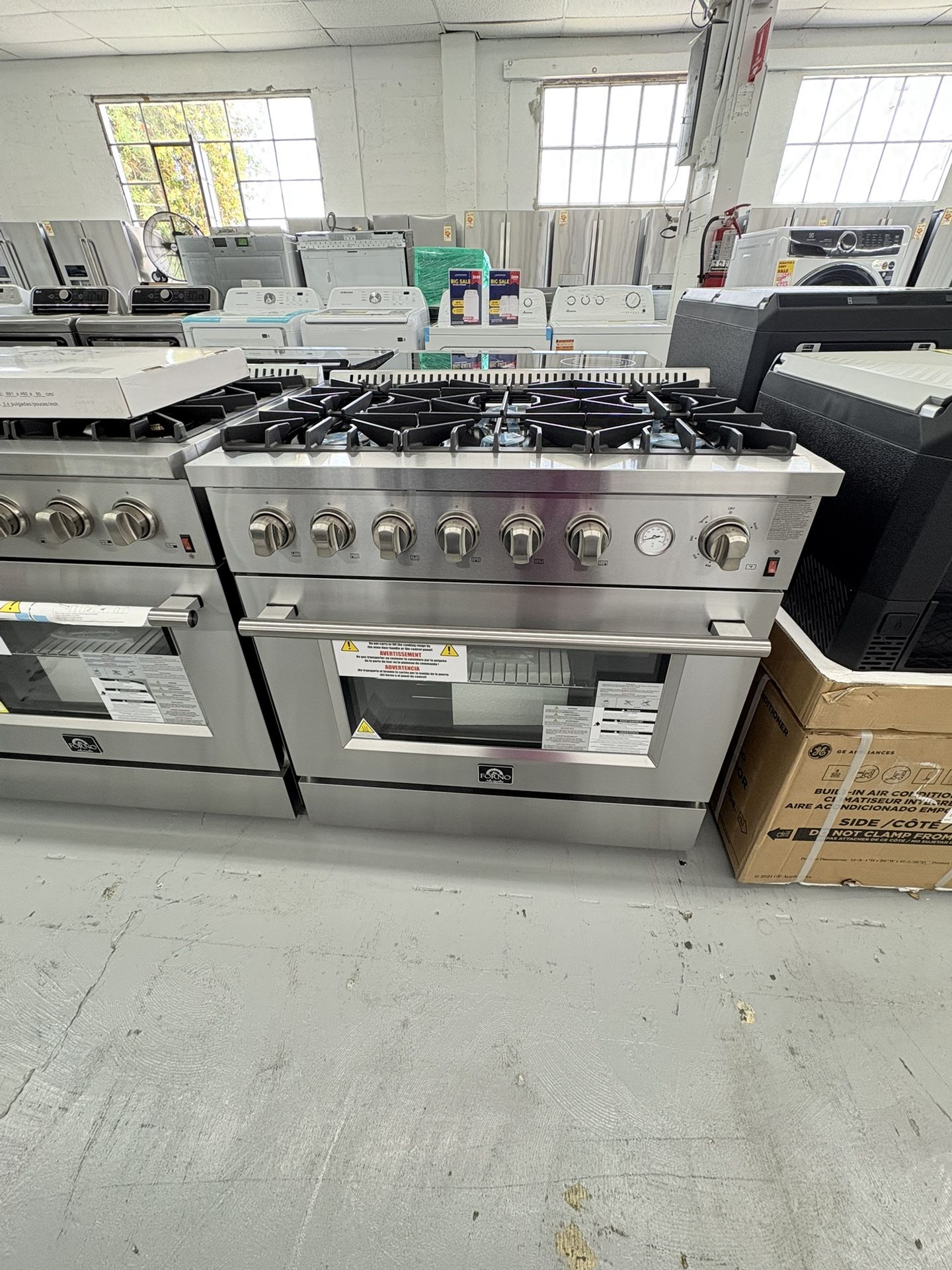 FORNO 36” Slide In Range Gas / 2 Years Warranty