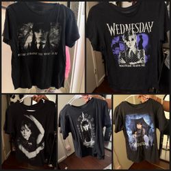$20 for ALL women’s medium Wednesday shirts