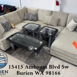 3-Pcs Table Set Under-Table Shelf