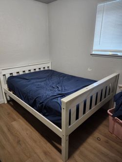 Regular size bed and frame