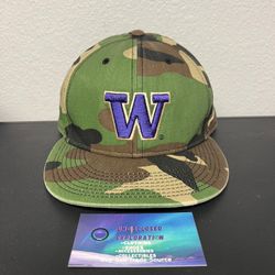 University of Washington UW Nike camo hat