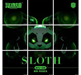 MS General 1/10 SIN-03PWF Sin Series Sloth Set Model Kit Black and Green Limited Edition
