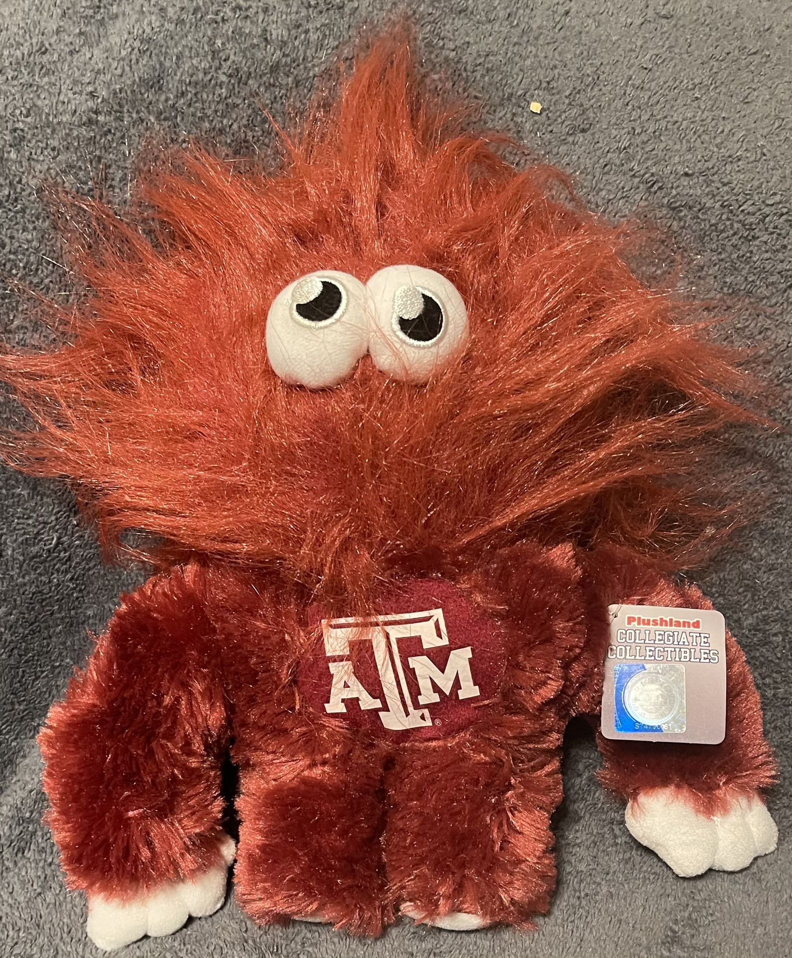 Plushland Collegiate Collectables Texas A&M University Fuzzy Monster Plush 2013.  