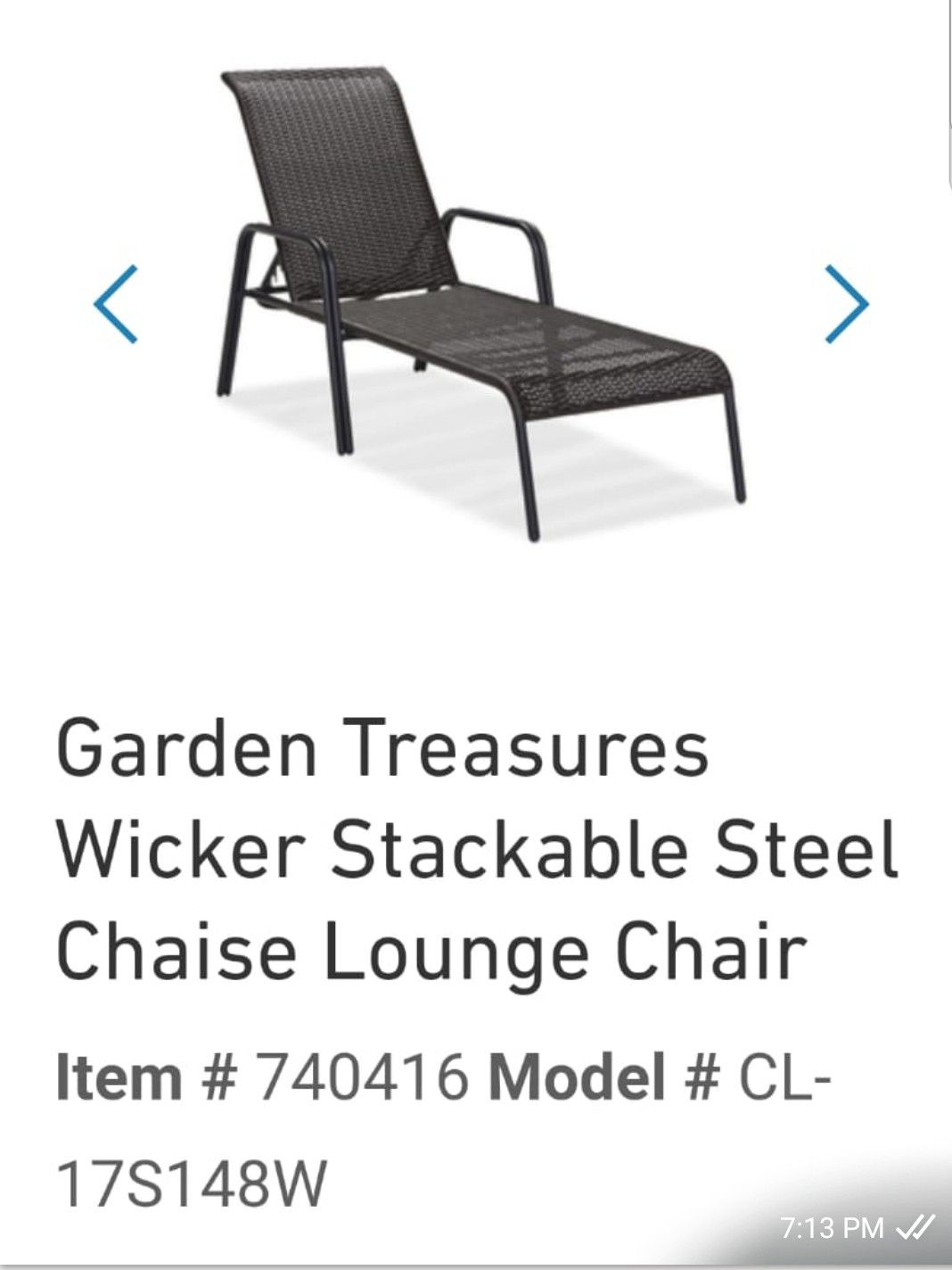 Garden discount treasures lounger