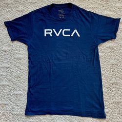RVCA Standard Men’s T-Shirt Dark Blue Size Medium