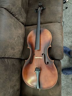 Full Size 4/4 Acoustic Cello - Sunburst Finish Student Instrument
