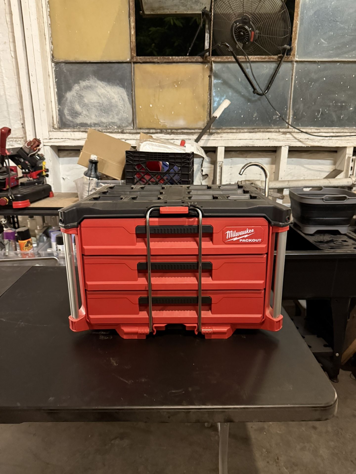 Milwaukee PACKOUT 22 in. Modular 3-Drawer Tool Box with Metal Reinforced Corners