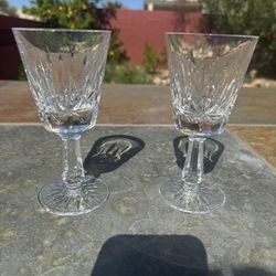 Waterford  ' Lismore ' Full Lead Crystal Goblets