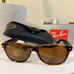 Ray-Ban New Wayfarer RB2132 Tortoise 55mm Originales Like New 😎🔥