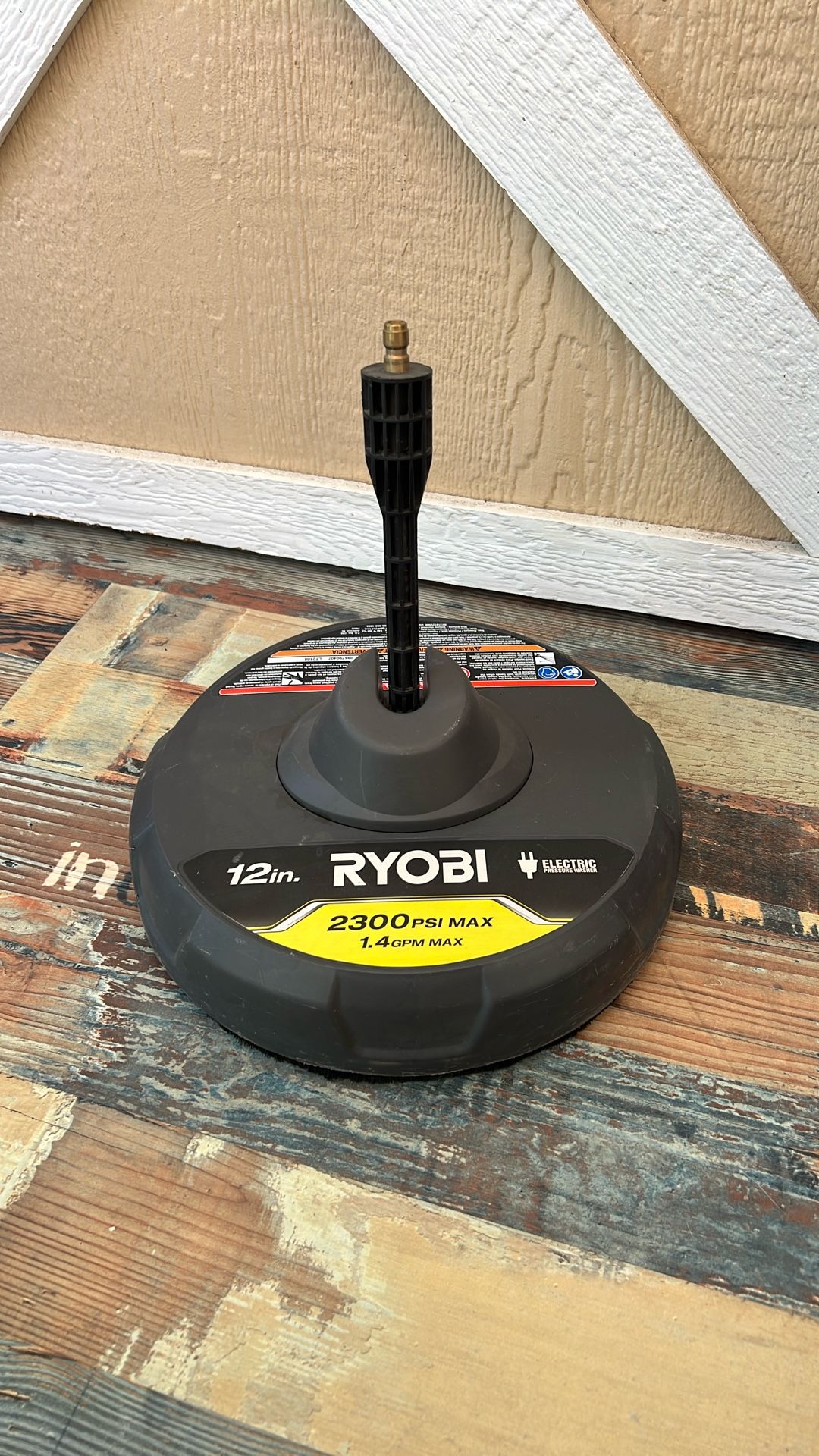 RYOBI 12 in. 2,300 PSI Electric Pressure Washers Surface Cleaner