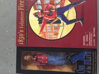 2003 gearbox 1850’s Volunteer fireman One is the Brave action figure