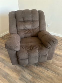 Brown recliner