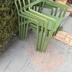 4 IKEA YPPERLIG Green Dinnig Chairs  $20 Each 