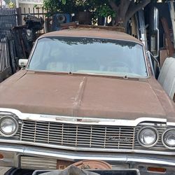 1964 Chevy Biscayne Station Wagon A/C Project Low Miles V8 TRADE