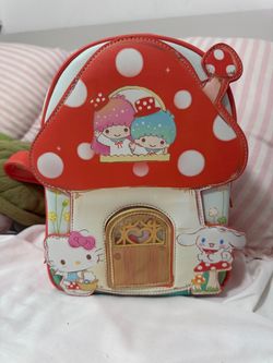 Her Universe Hello Kitty And Friends Mushroom House Mini Backpack