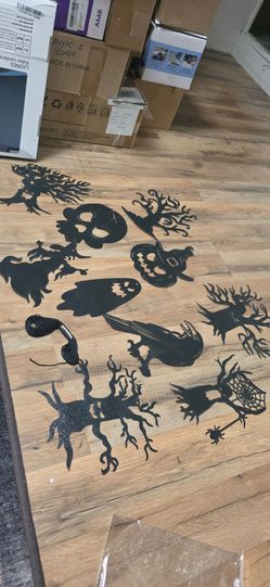 Cardstock halloween hanging decor