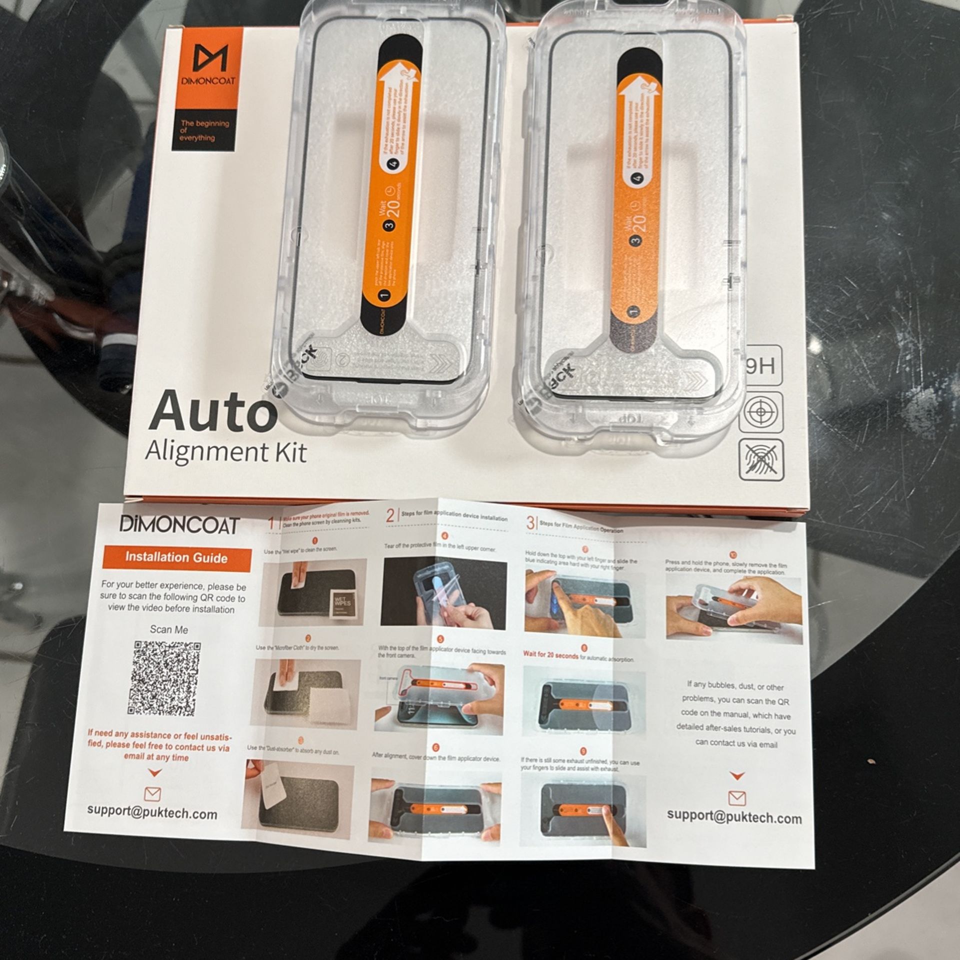 iPhone Glass Protector Put On Kit