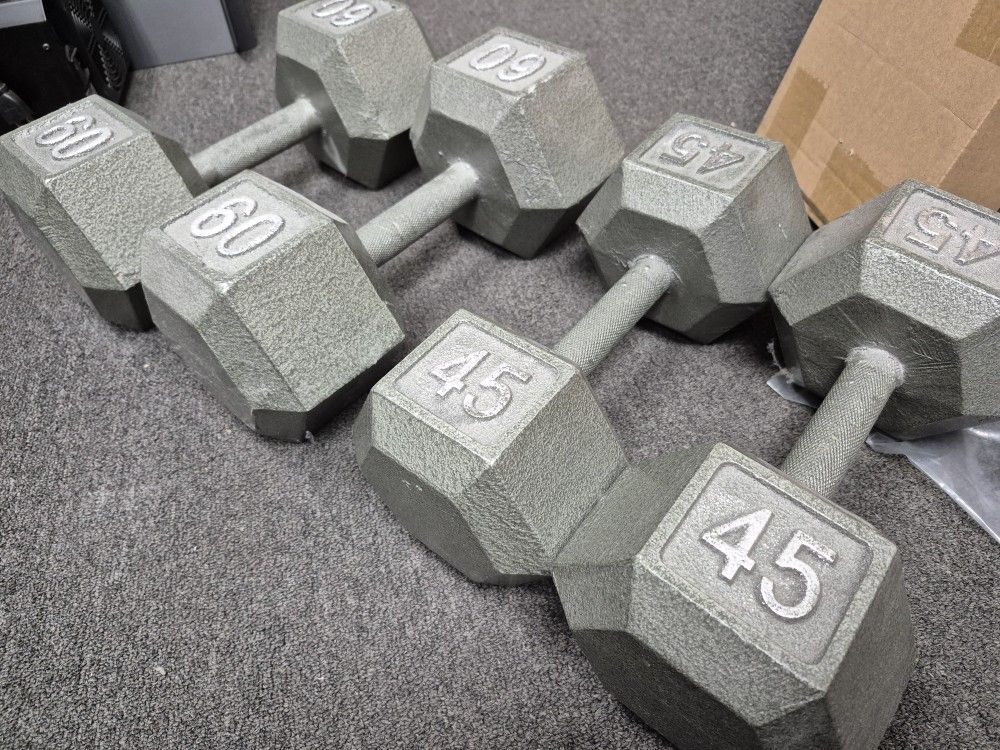 Dumbbell Set 45 Lb X2 + 60 Lb X2 $80 For All