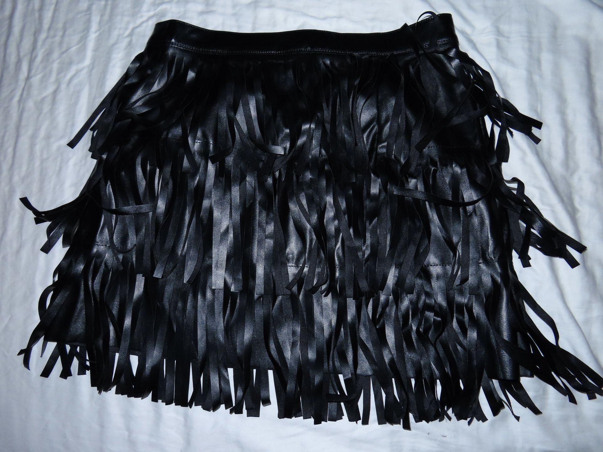 Black Fringe Skirt