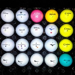 20 Assorted Premium Brand Golf Balls, Immaculate Condition 