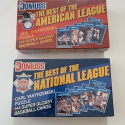 1990 Donruss Cards Sealed - Best Of The American League & Best Of The National League