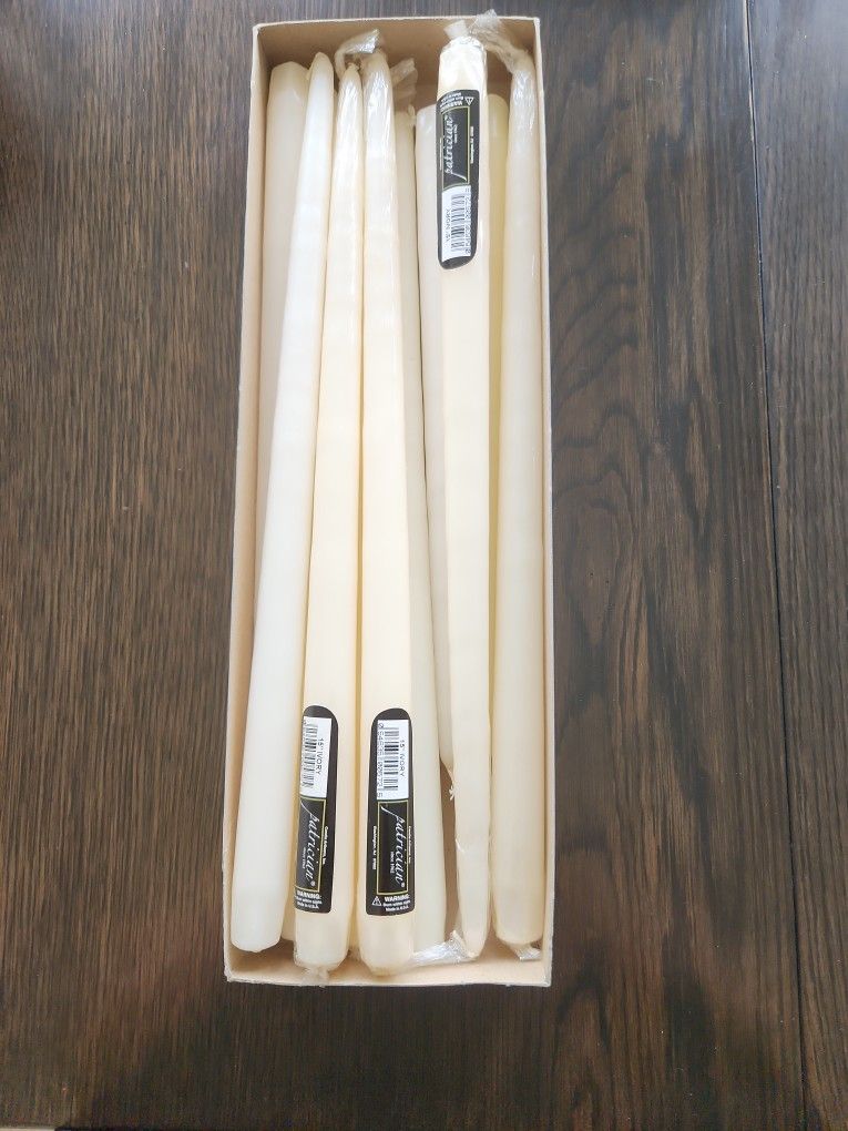 Candles- 11 Premium Hand Dipped 15" Ivory