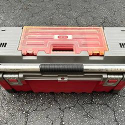 KETER MASTER PRO 26" TOOLBOX WITH ORGANIZER
