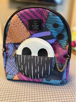 Disney The Nightmare Before Christmas Women's Graphic Mini Backpack, Multi-Color