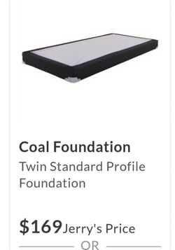 Jeromes Twin Standard Profile Foundation
 BOX SPRING