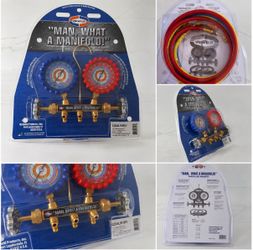 Man, What a Manifold!” 2-valve HVAC/refrigeration manifold gauge set