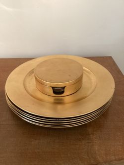Plate Charger  Coasters Platos Porta Basos .