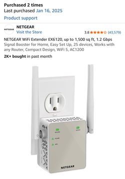 NETGEAR WiFi Extender AC1200