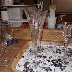 Set Of 4  Princess House Champagne Glasses