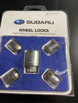 Genuine Subaru Alloy Wheel Locks KIT Fits All Models - Set of 4 - OEM