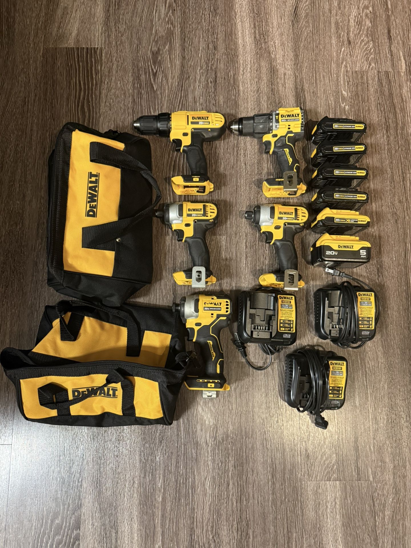 Dewalt Drill/ Batteries/ And Chargers 