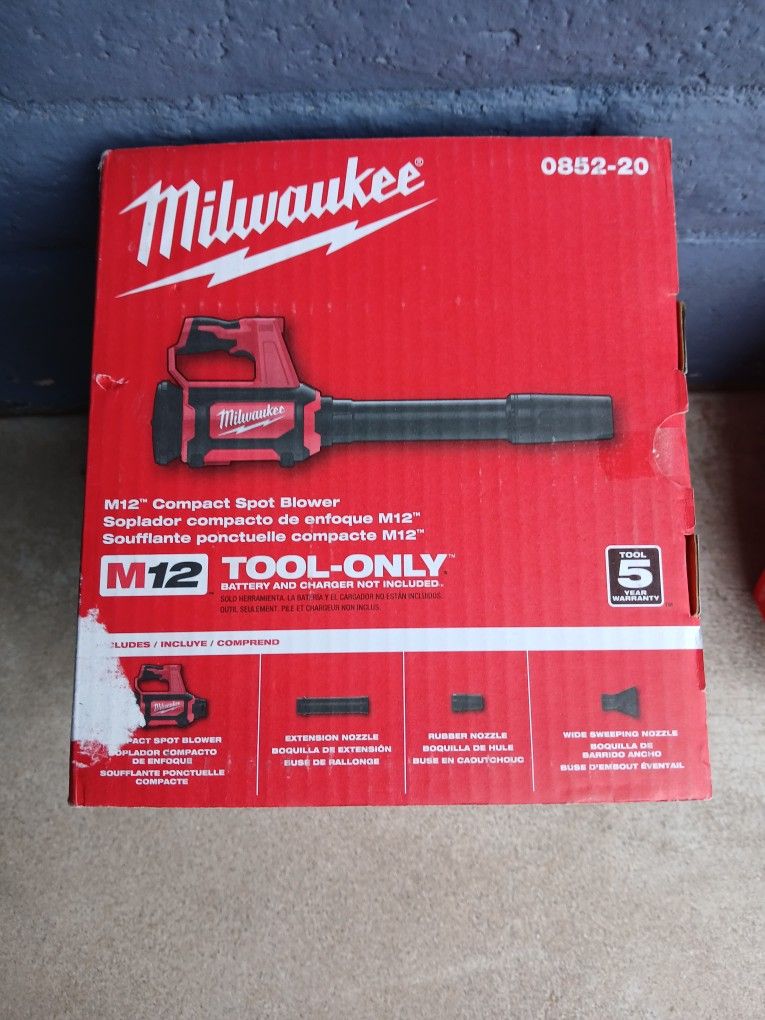 BLOWER MILWAUKEE M12 TOOL ONLY