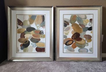 Falling Stones Framed Art By Cat Tesla