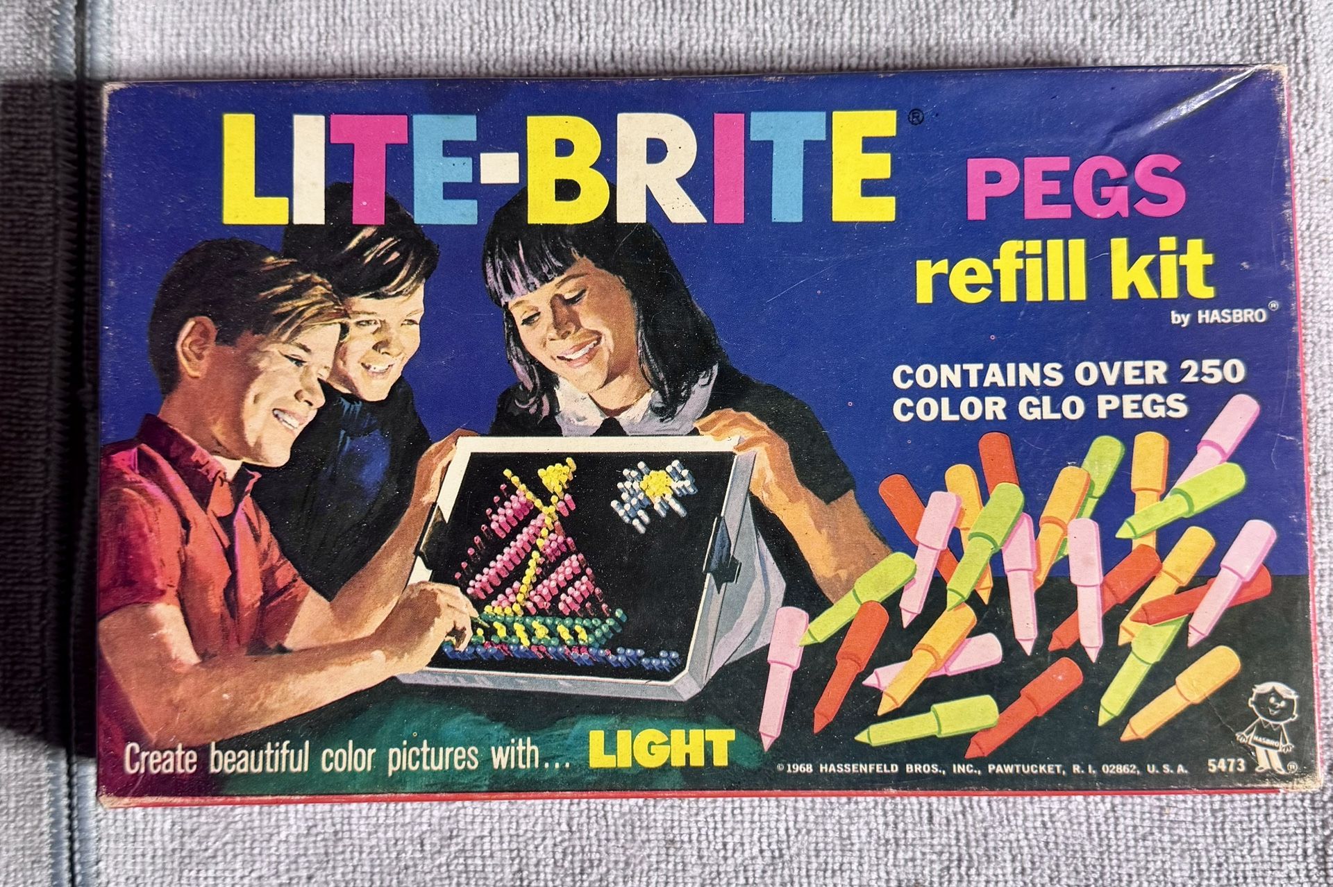 1968 Lite-Brite Pegs Refill Kit