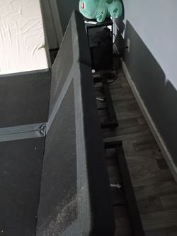 Black Bed Frame fit for ( 2 XL Twin size ) maybe King