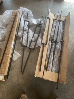 Staircase Picket Decor With Hardware  25pcs Total 44” Long 