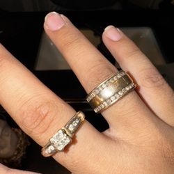 Gold Rings Real Diamonds