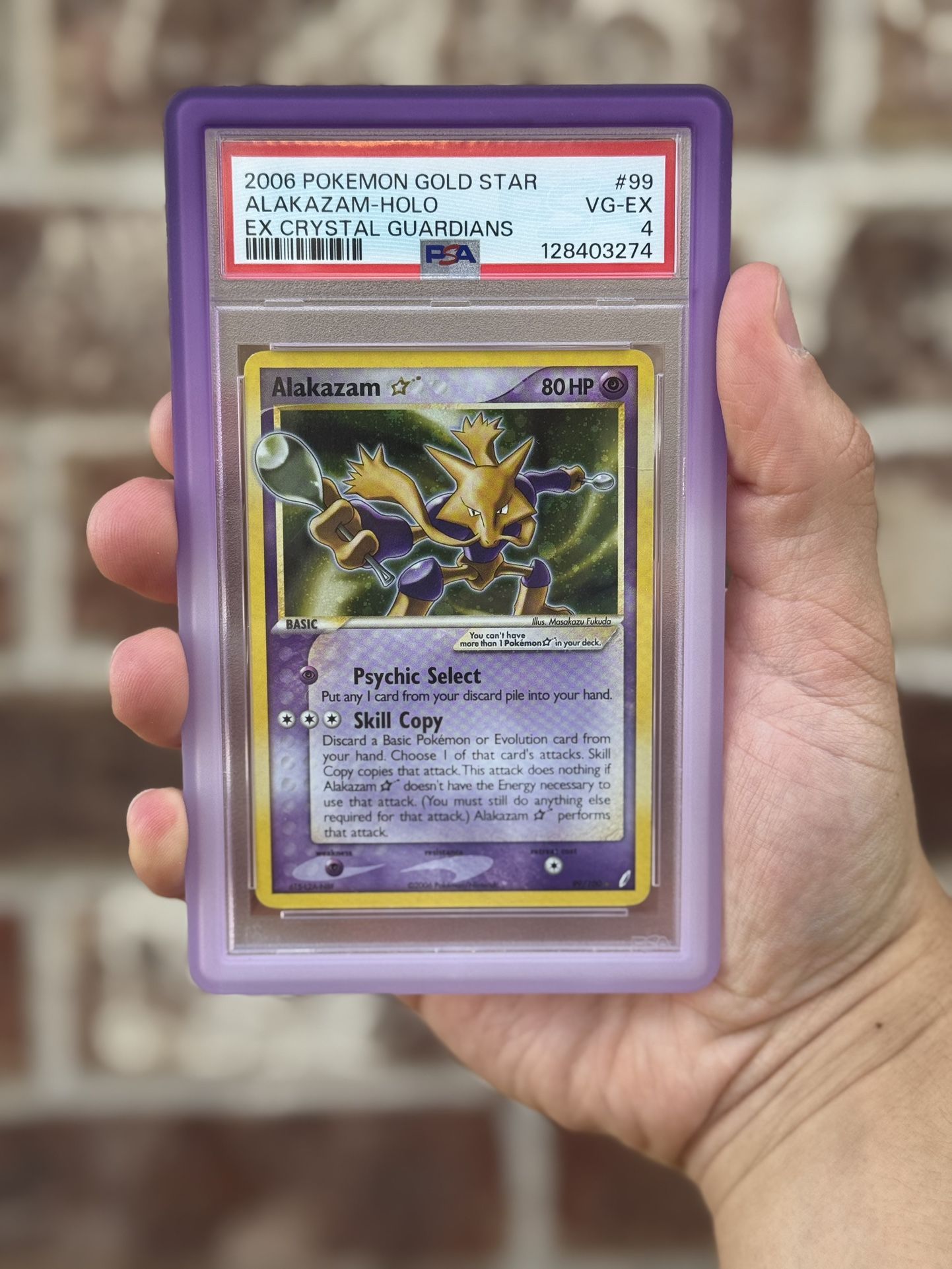Alakazam Gold Star - PSA Pokemon Slab