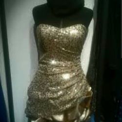Ruby Fox☆SuperCute Gold/Sprinkle Dress☆Size 11