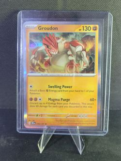 Groudon Holo Foil (049/131) Pokémon TCG: Scarlet & Violet—Prismatic Evolutions