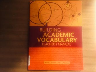 Building Academic Vocabulary Teacher’s Manual