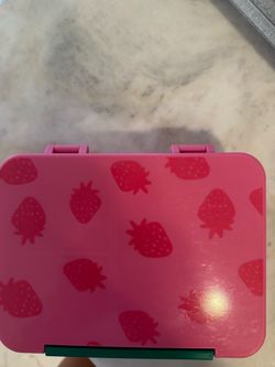 Kids Bento Lunch Box Strawberry Print