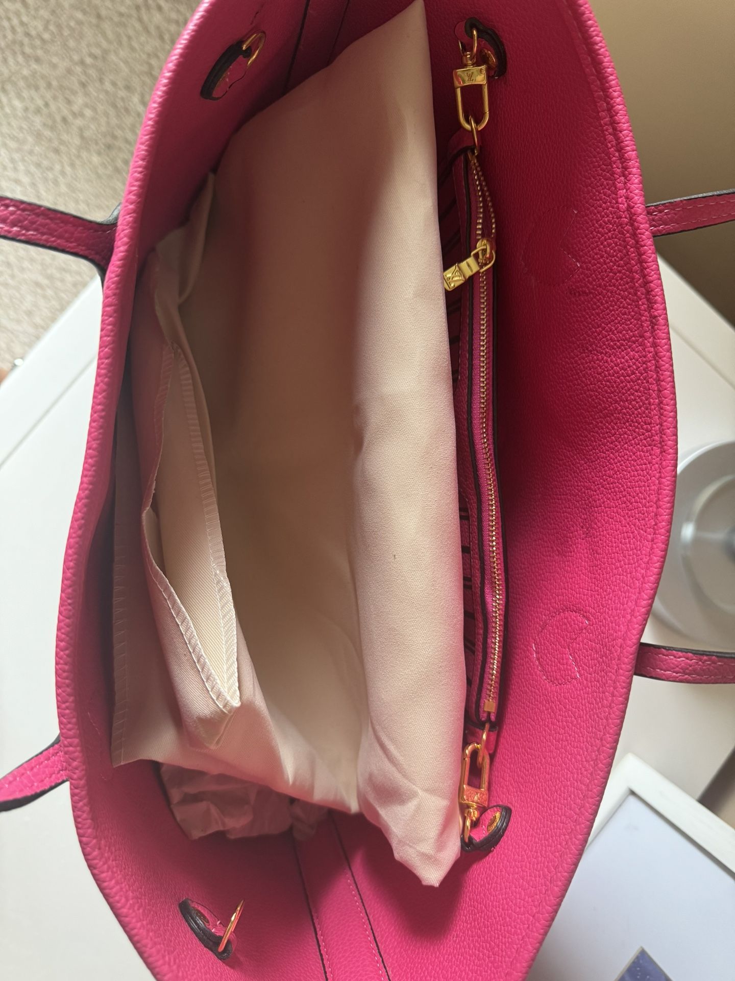 Luxury Bag Brown With Pink