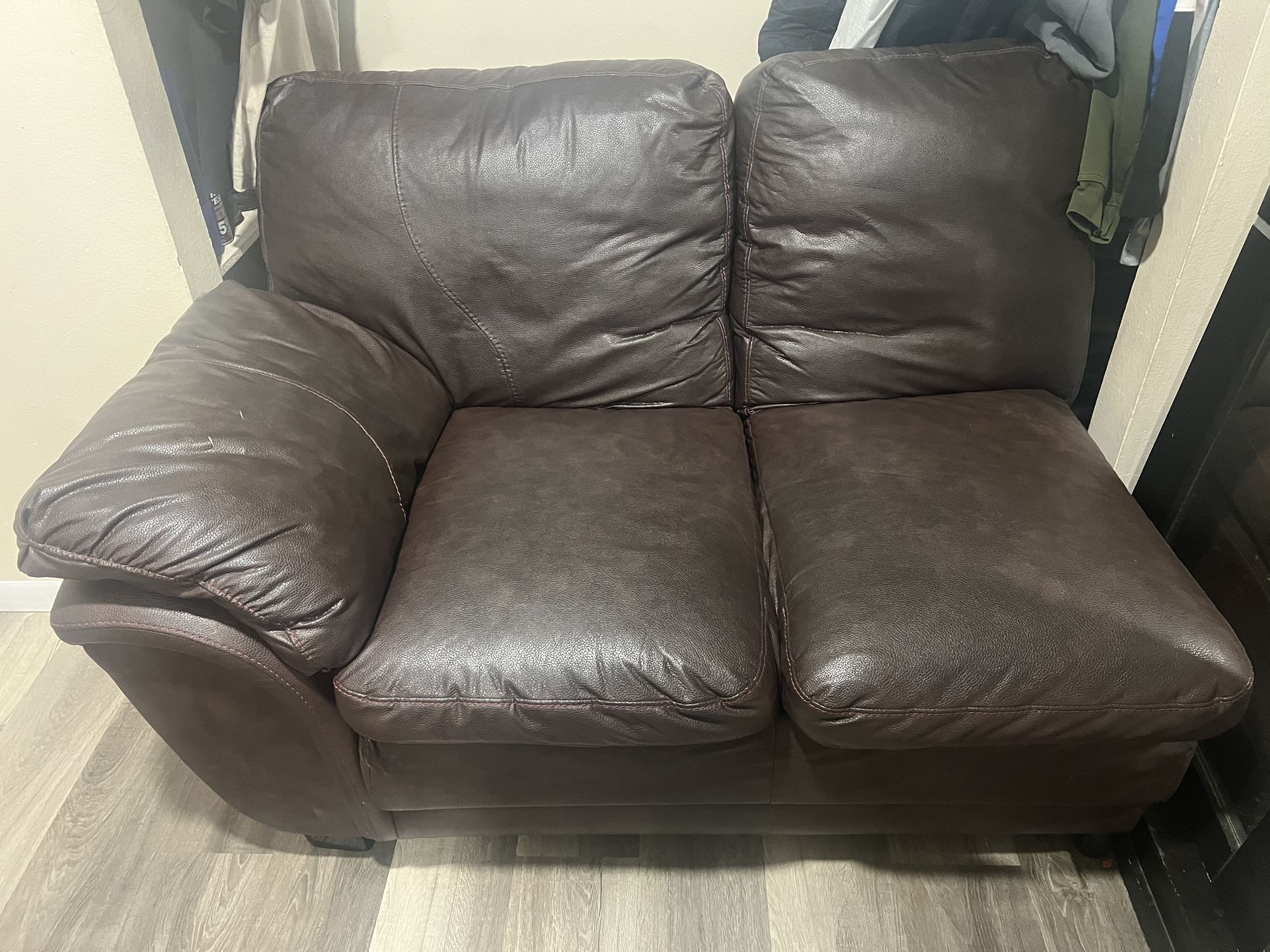 Leather couch set