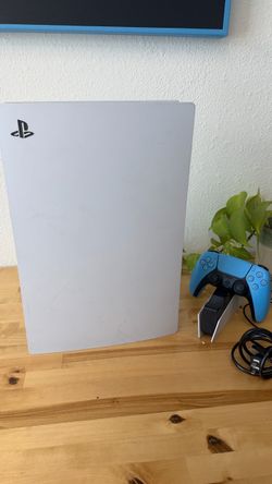 Sony PlayStation 5 Bundle PS5 CFI-1215A 825GB Disc Console + Blue DualSense + Charging Dock