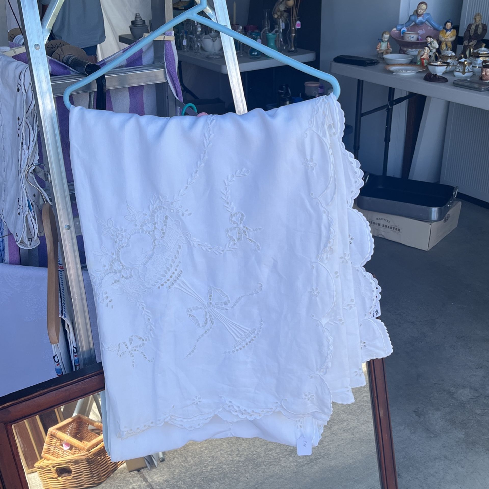 Antique Linen Tablecloth
